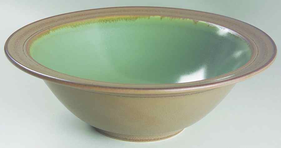 Prelude Green 9" Round Vegetable Bowl by Sango-1