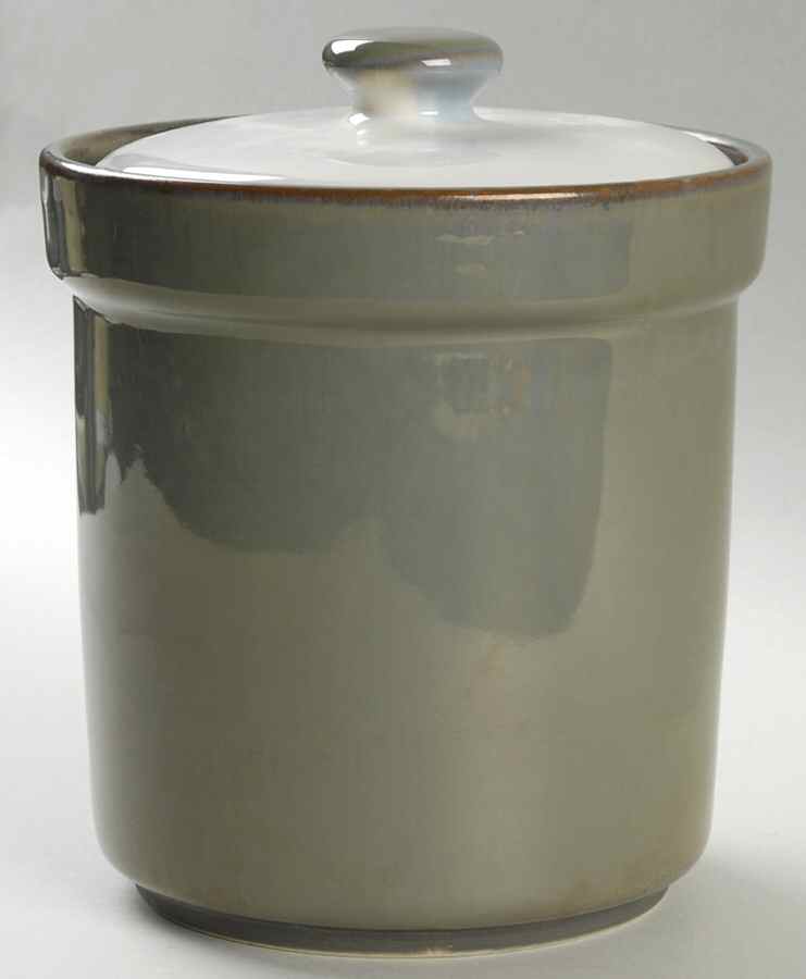 Visions Avocado Extra Large Canister & Lid by Sango-1