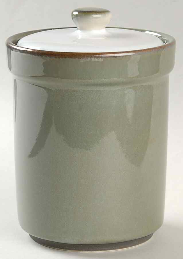 Visions Avocado Medium Canister & Lid by Sango-1