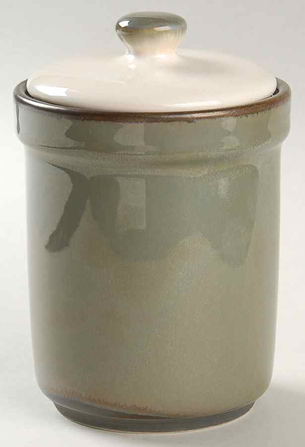 Visions Avocado Small Canister & Lid by Sango-1