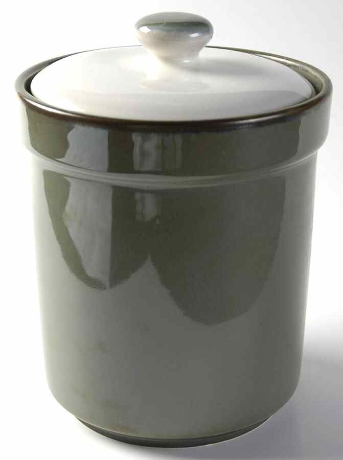 Visions Avocado Large Canister & Lid by Sango-1