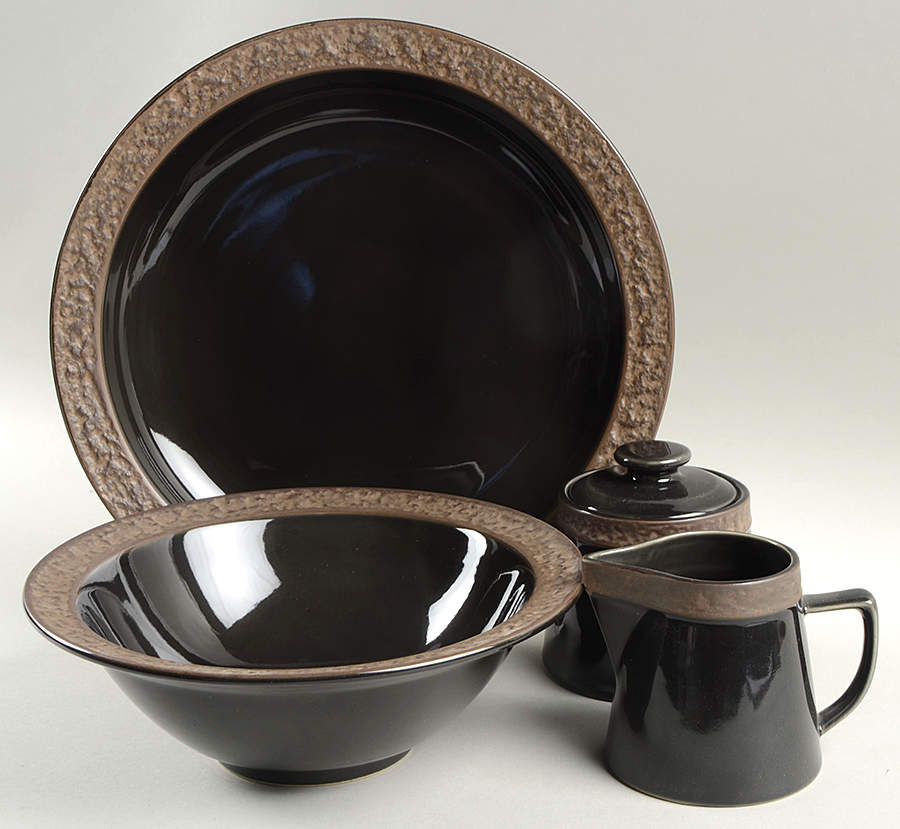 Rustic Charcoal 5 Piece Hostess Set by Sango-1