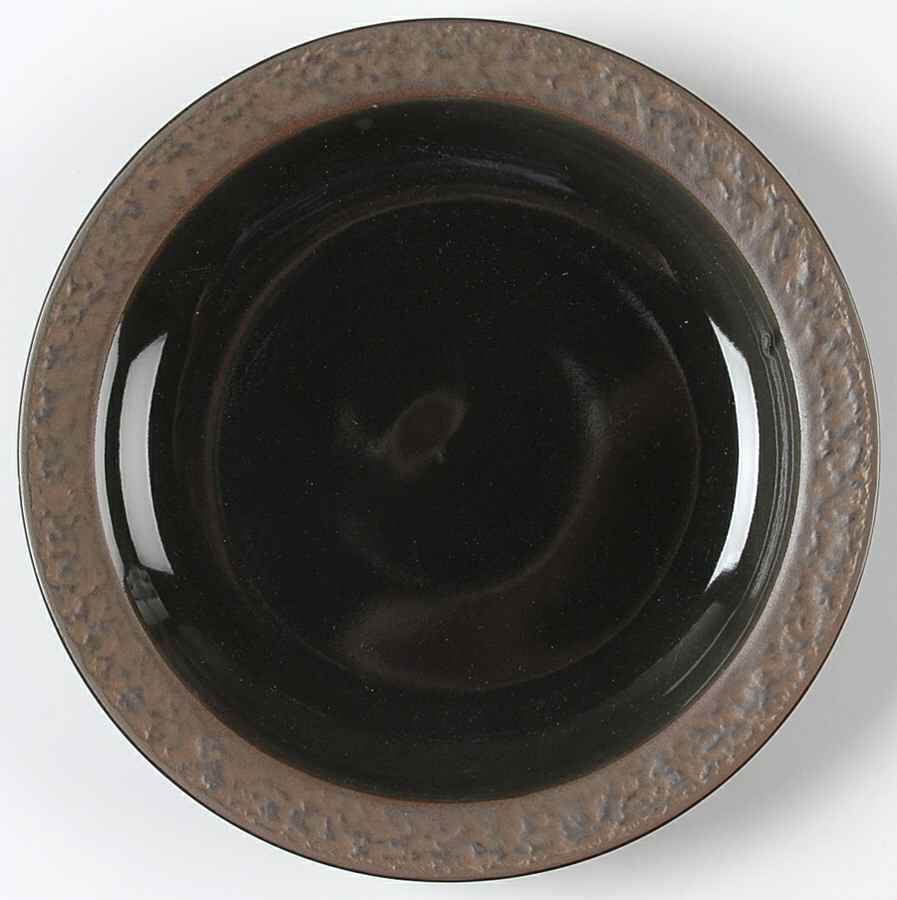 Rustic Charcoal Salad Plate by Sango-1