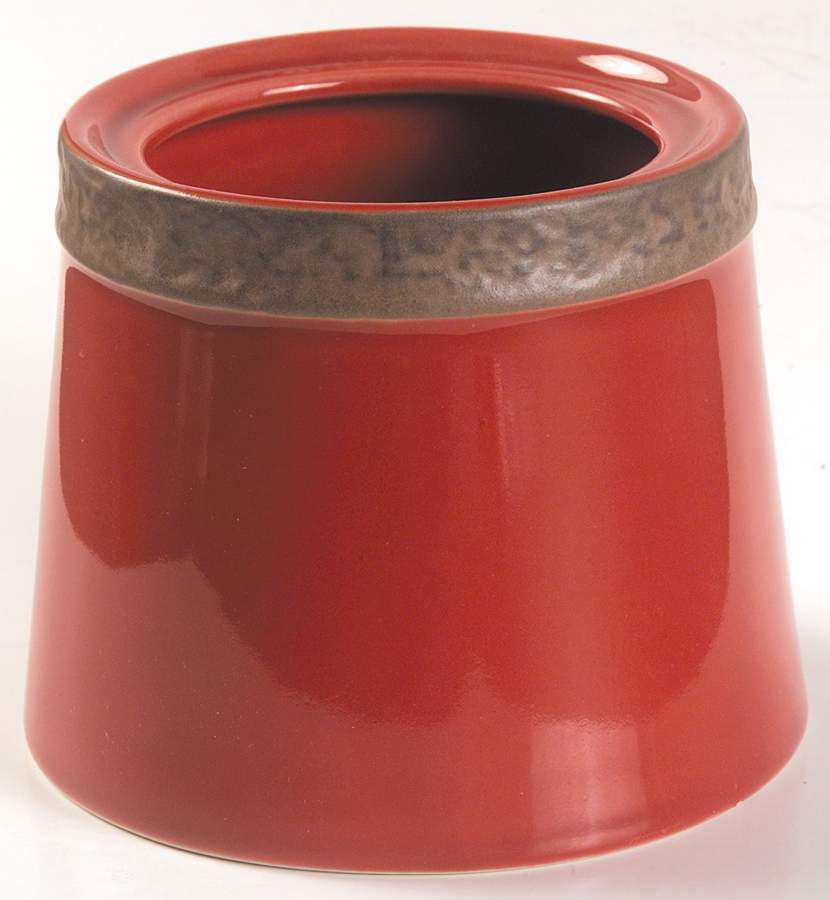 Rustic Cranberry Sugar Bowl No Lid by Sango-1