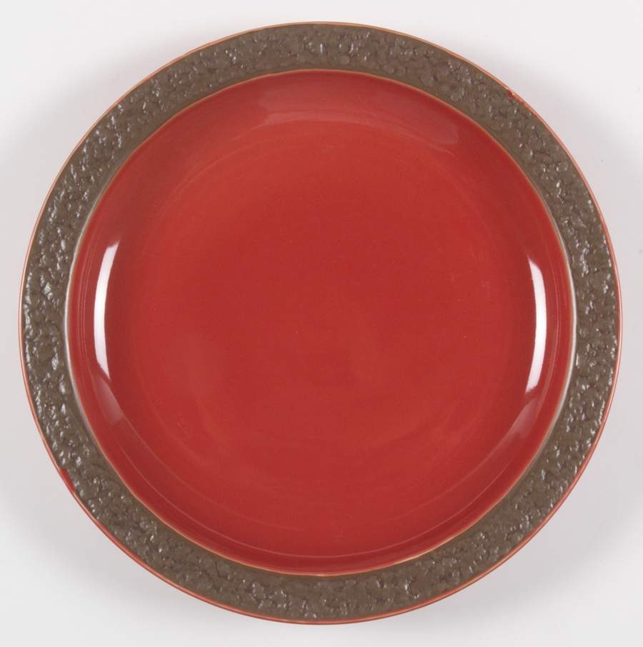 Rustic Cranberry 12" Chop Plate (Round Platter) by Sango-1