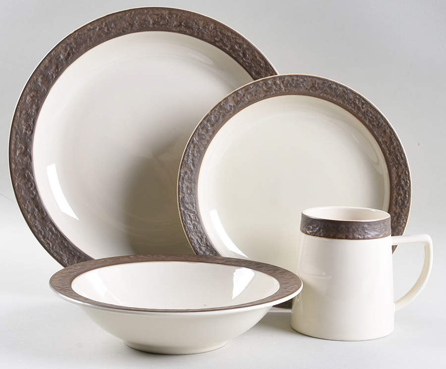 Rustic Cream 4 Piece Place Setting by Sango-1