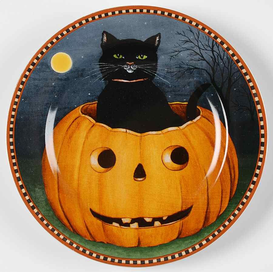 Pumpkin Hollow Salad Plate by Sakura-1
