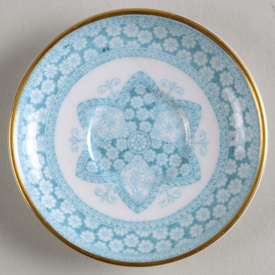 Primrose Blue Green Miniature Saucer by Spode-1