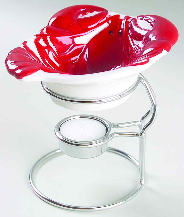 Nantucket Butter Warmer W/Cup & Metal Stand by Sonoma Home-1