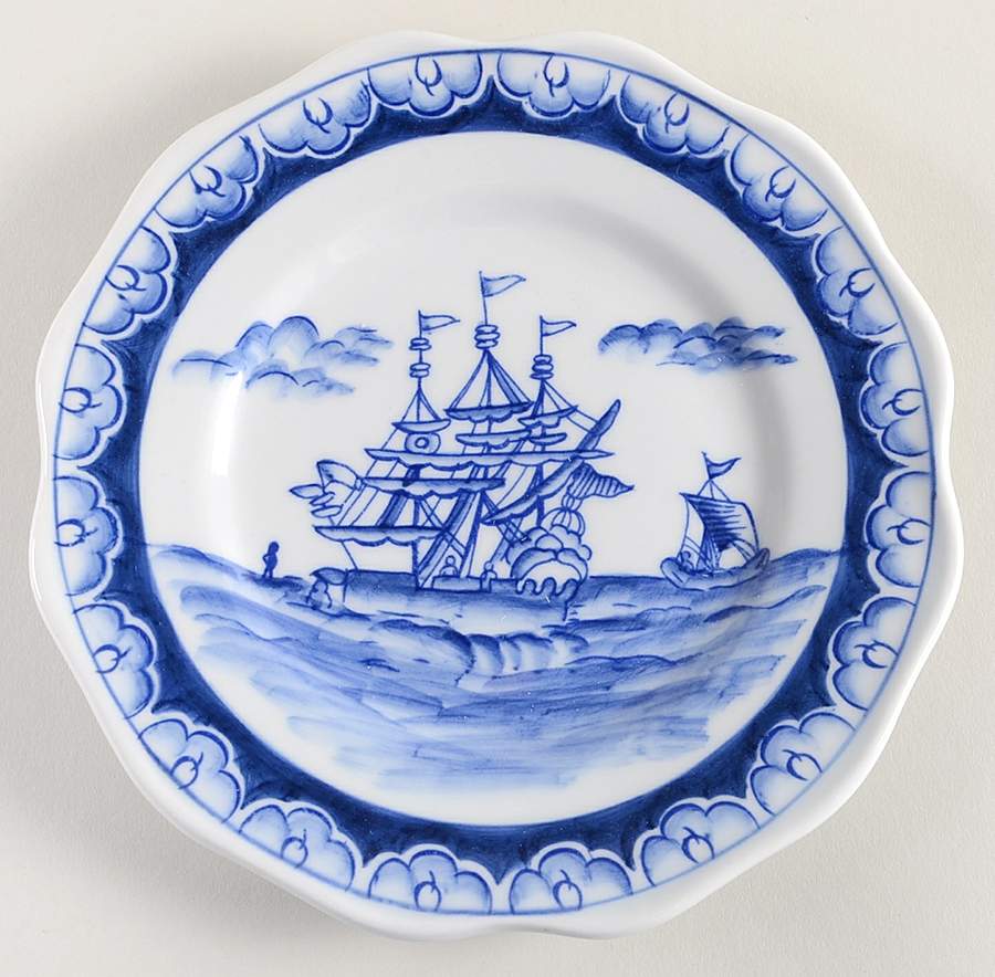 Blue Export Salad/Dessert Plate by Sadek-1