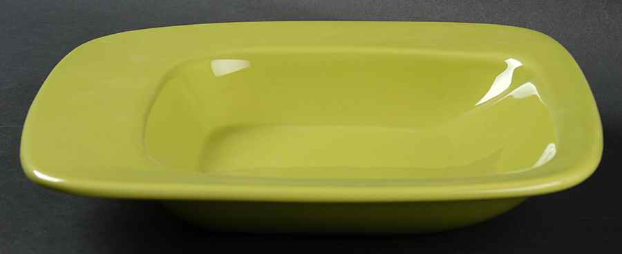 Compose Green Large Rim Soup Bowl by Studio Nova-1