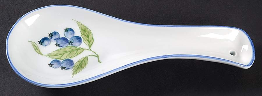 Blueberries Spoon Rest/Holder (Holds 1 Spoon) by Sadek-1