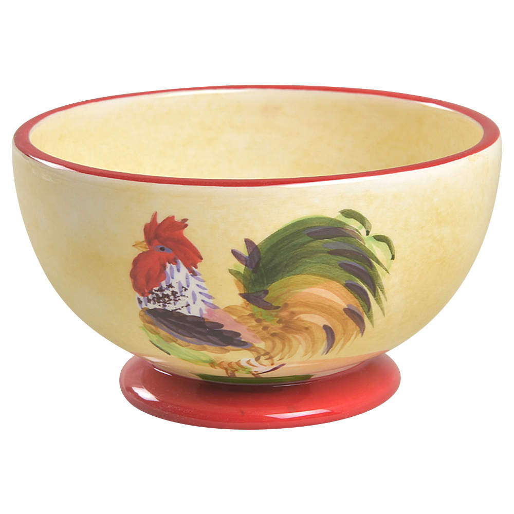 Fair Weather Friends Red Footed Dessert Bowl by Sakura-1