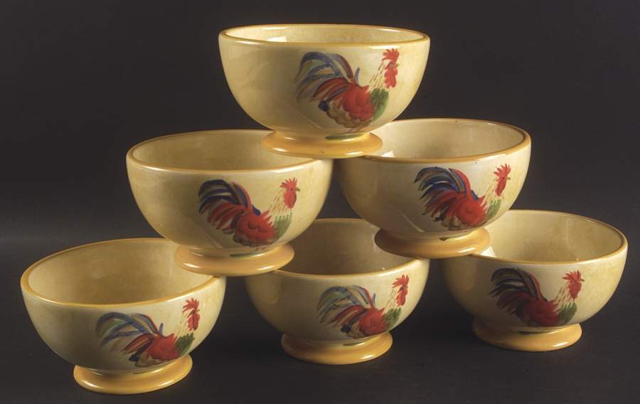 Fair Weather Friends Gold Footed Dessert Bowl - Set of 6 by Sakura-1