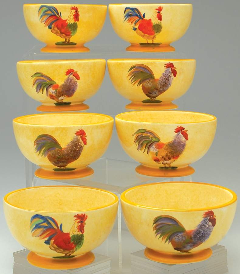 Fair Weather Friends Gold Footed Dessert Bowl - Set of 8 by Sakura-1