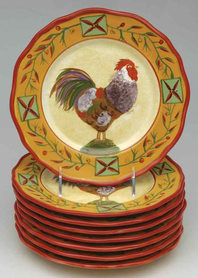 Fair Weather Friends Gold (Set of 8) Salad Plates by Sakura-1