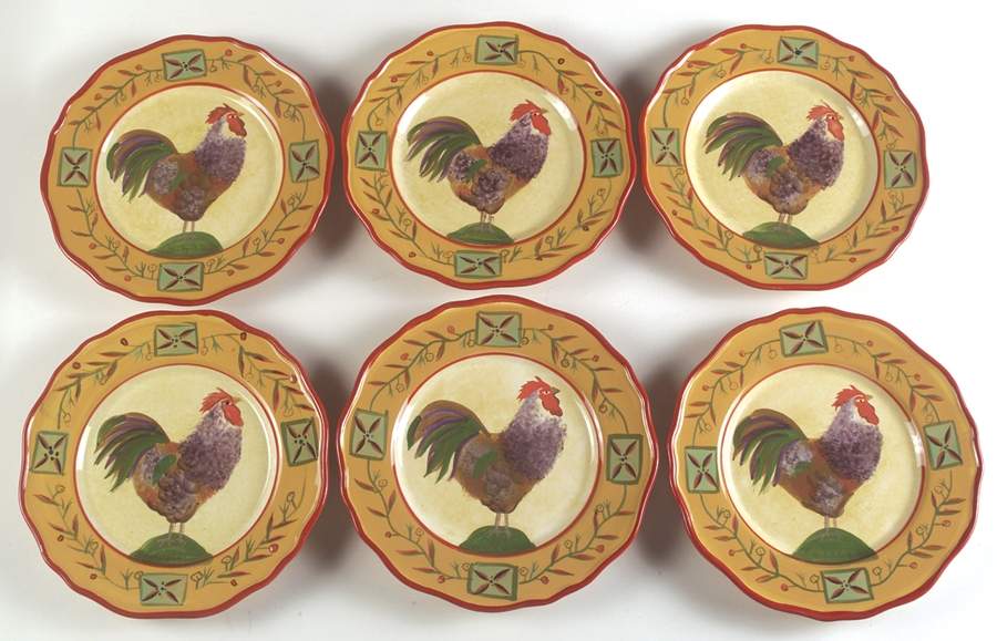 Fair Weather Friends Gold Salad Plate - Set of 6 by Sakura-1