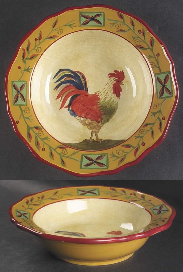 Fair Weather Friends Gold Rim Soup Bowl by Sakura-1