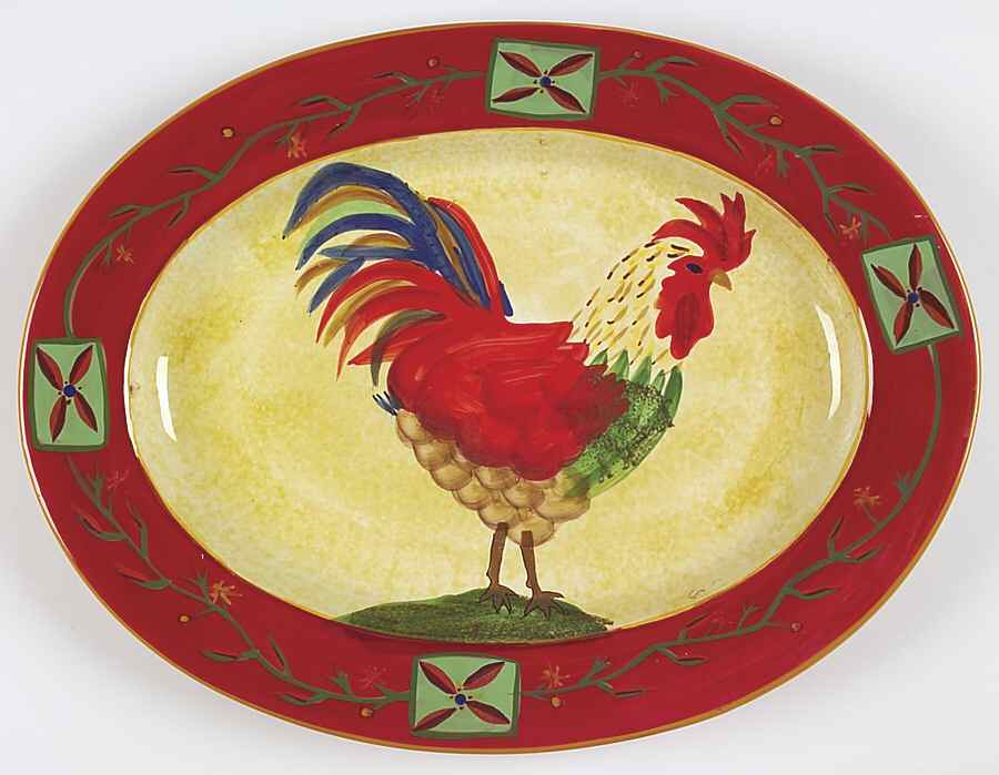Fair Weather Friends (Accessories) 18" Oval Serving Platter by Sakura-1