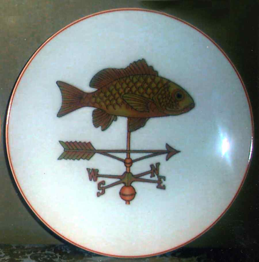 Weather Vanes Salad Plate by Shafford-1