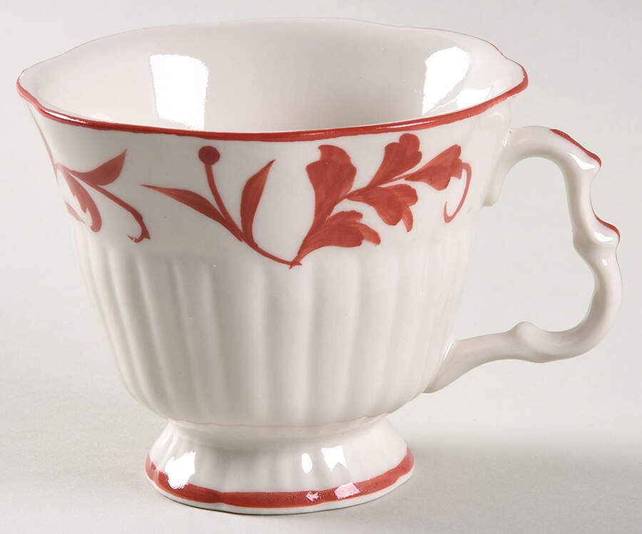 Red Leaf Footed Cup by Sadek-1