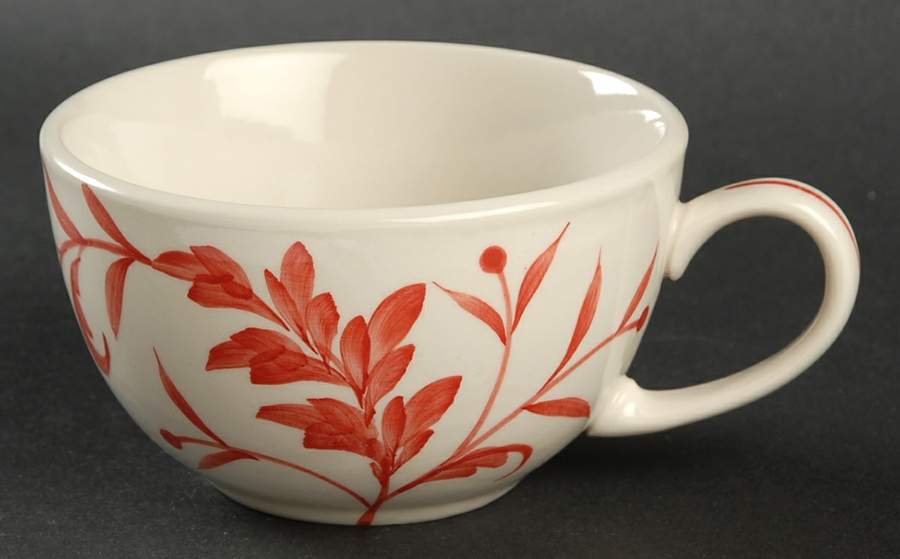 Red Leaf Cup for Individual Teapot & Lid with Cup by Sadek-1
