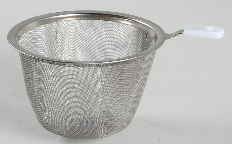 Red Leaf Mesh Strainer for Teapots & Mugs by Sadek-1