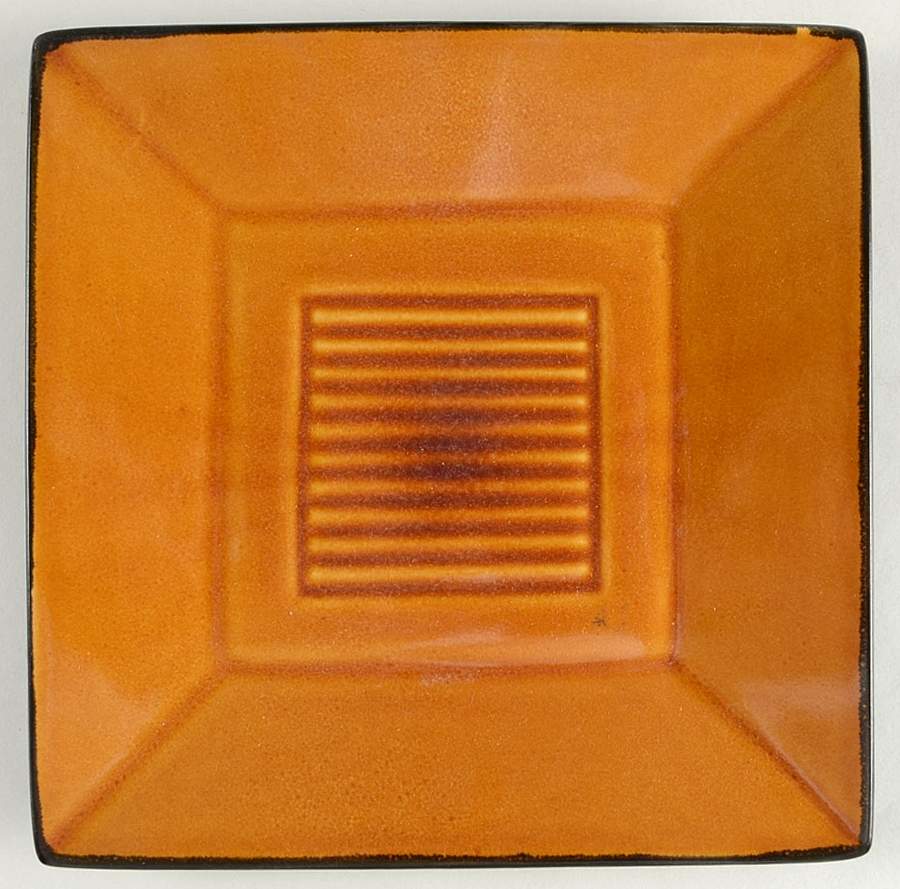 Mandalay Brown (Square) Salad Plate by Sakura-1