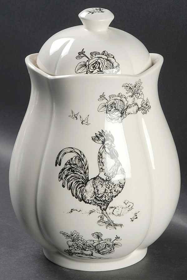 Barnyard Toile Extra Large Canister & Lid by Sadek-1