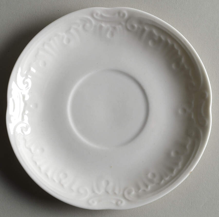 Imperial Geddo (White) Saucer by Syracuse-1