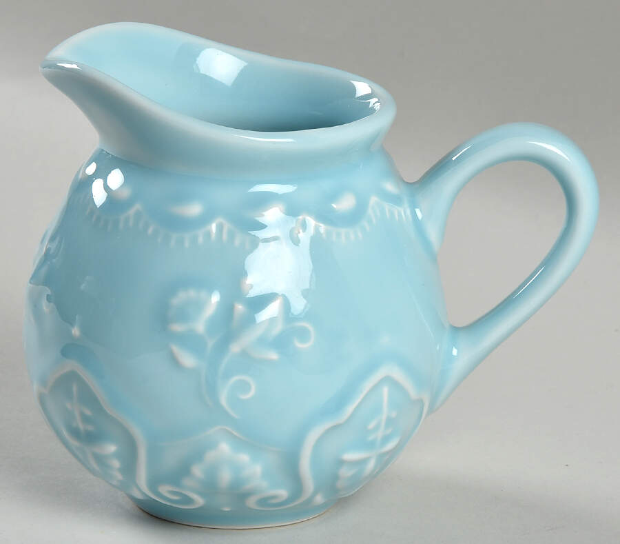 Java Blue Majolica Creamer by Sadek-1