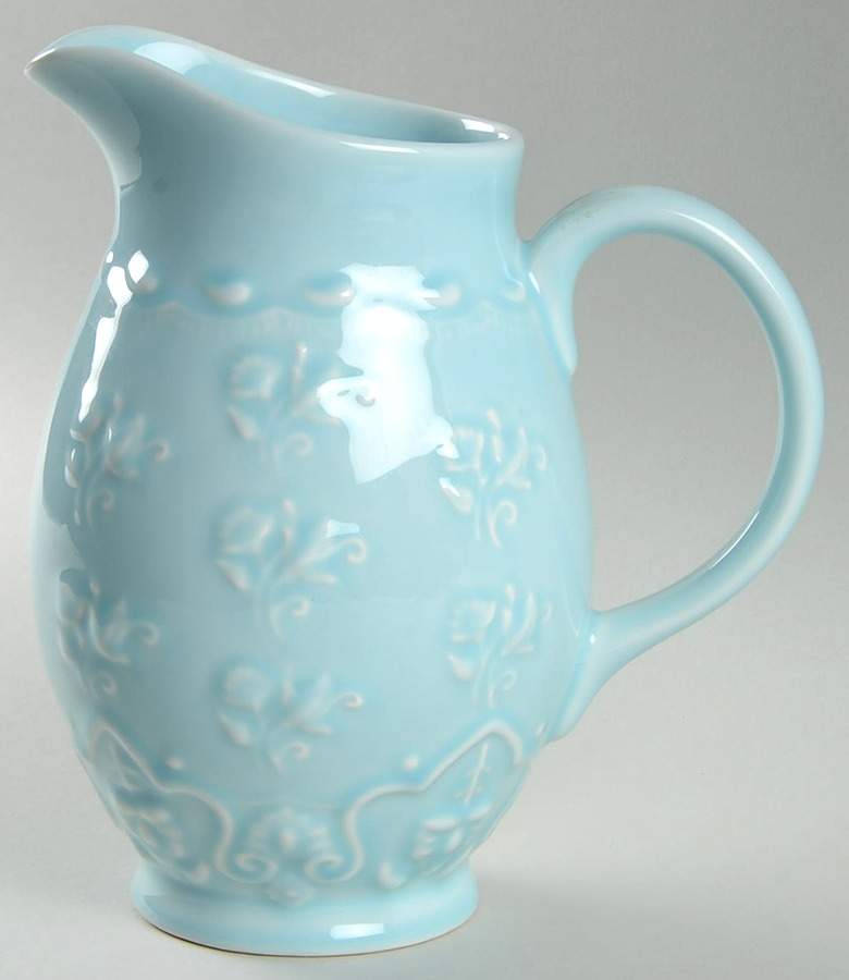 Java Blue Majolica Pitcher by Sadek-1