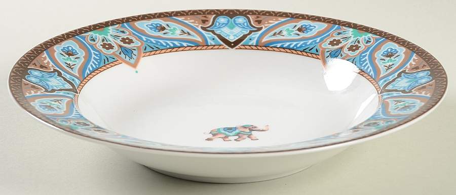 Java Blue Rim Soup Bowl by Sadek-1
