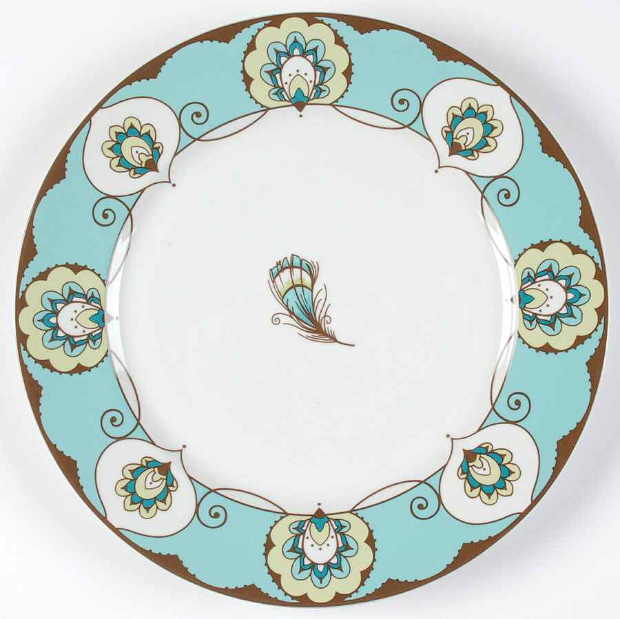 Peacock Dinner Plate by Sadek-1