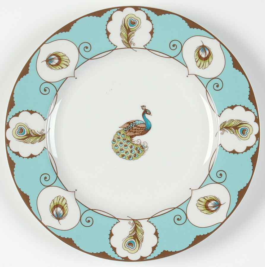 Peacock Salad/Dessert Plate by Sadek-1