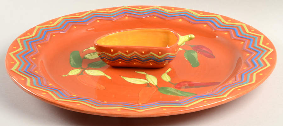 Serrano Terra Cotta (2 Piece) Chip & Dip Set by Studio D-1