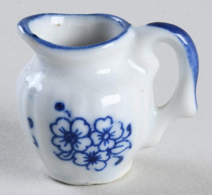 Blue and White Miniature Creamer by Sadek-1