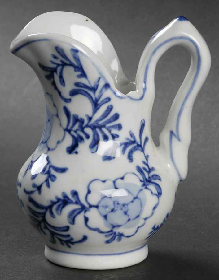 Blue and White Miniature Pitcher by Sadek-1