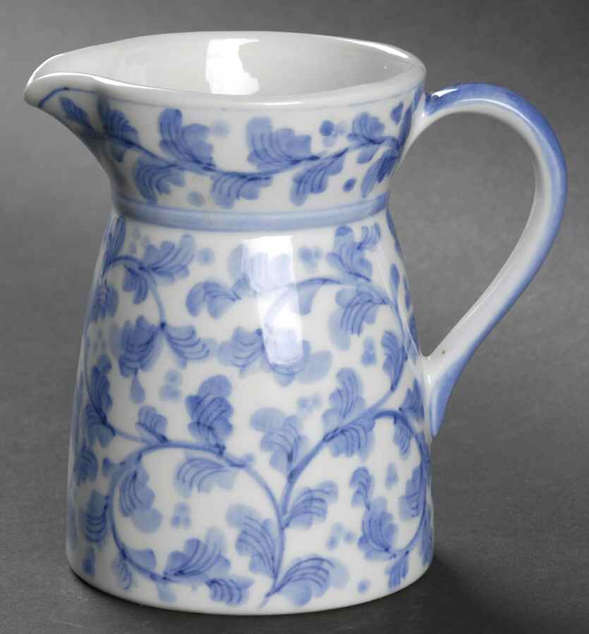 Blue and White Miniature Pitcher by Sadek-1