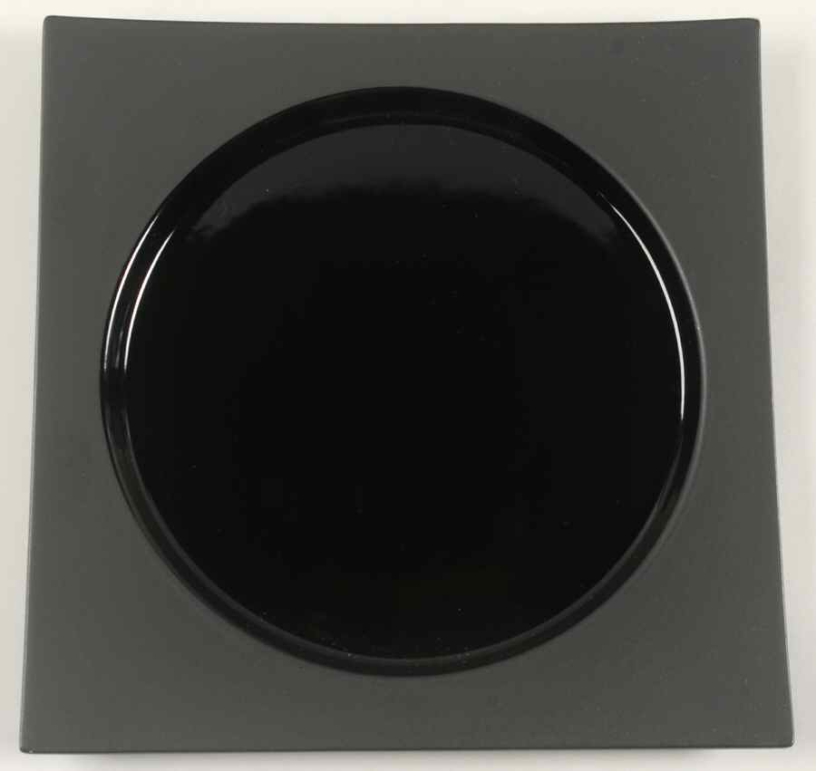 Kyoto Black Square Dinner Plate by Sasaki-1