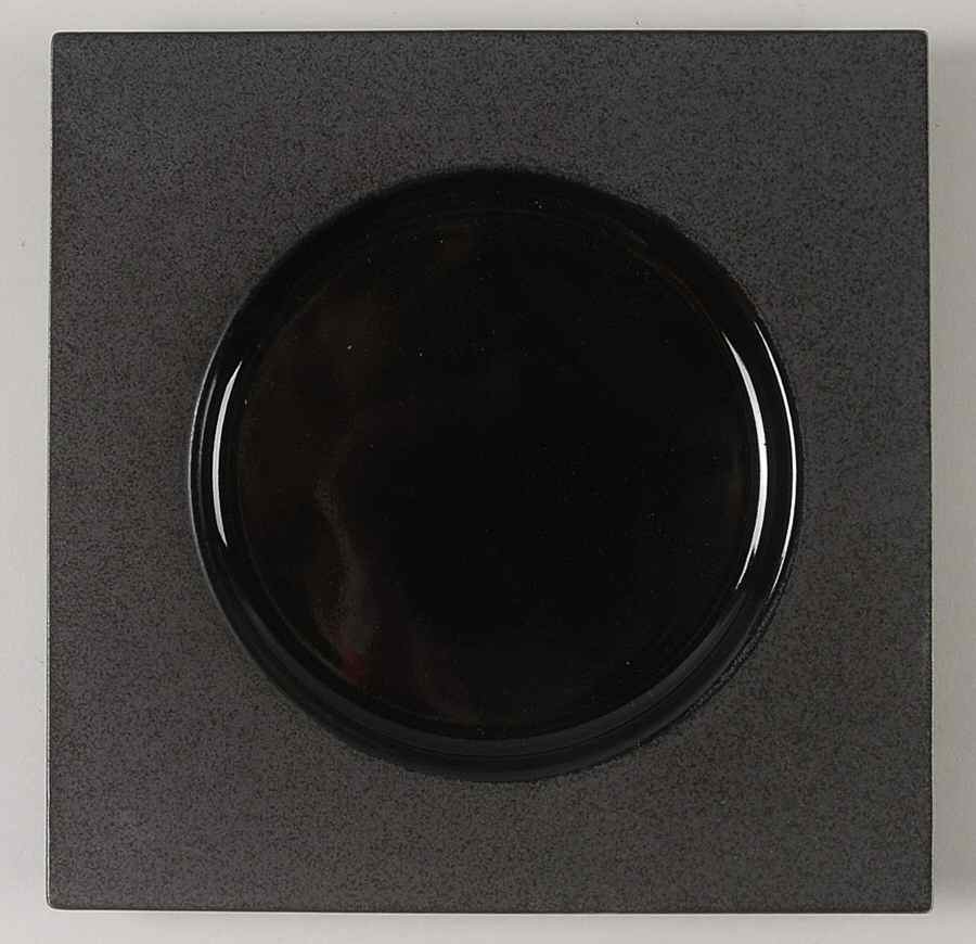 Kyoto Black Square Salad Plate by Sasaki-1