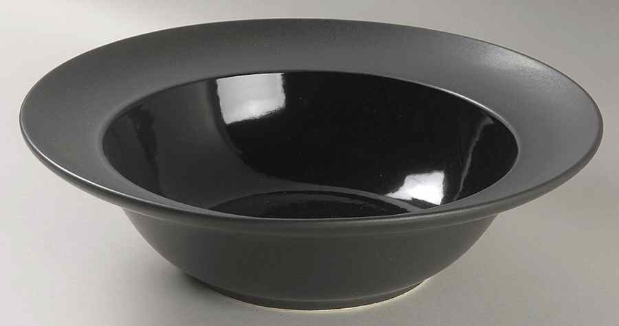 Kyoto Black 11" Round Vegetable Bowl by Sasaki-1
