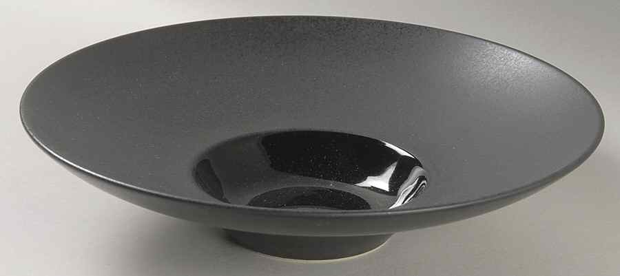Kyoto Black 9" Hors d'Oeuvre Plate by Sasaki-1