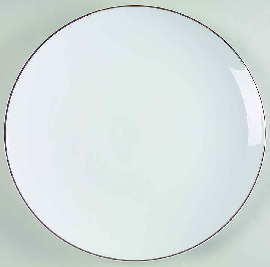 Obi White Dinner Plate by Sasaki-1