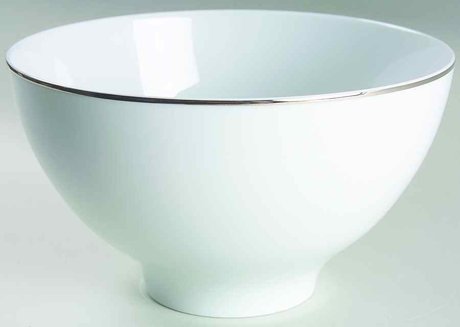 Obi White 8" Round Vegetable Bowl by Sasaki-1