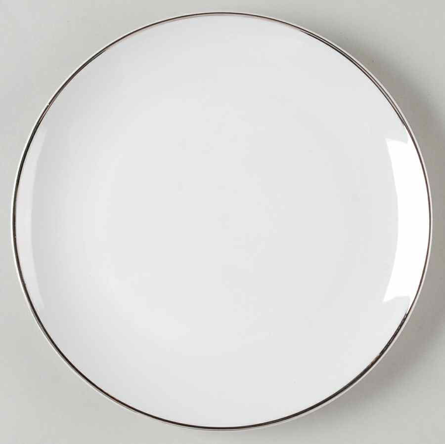 Obi White Salad Plate by Sasaki-1