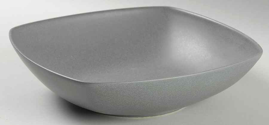 Simplicity Gray Square Soup Bowl by Sasaki-1