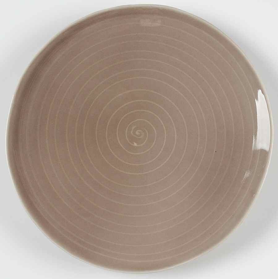 Spa Taupe Salad Plate by Sasaki-1