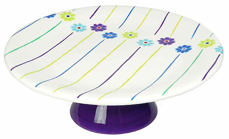 Aroma Blue Footed Cake Plate by Studio Nova-1