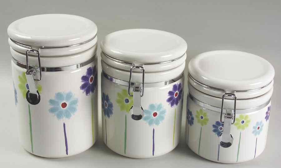 Aroma Blue (3 Piece) Canister Set (Box Set) by Studio Nova-1